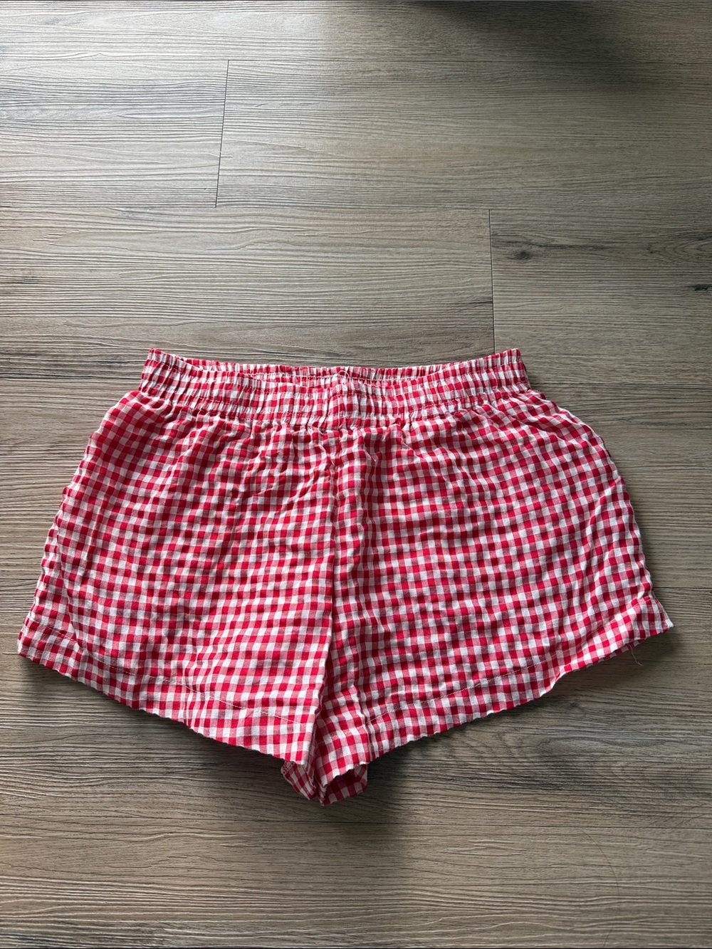 Princess Polly Red Gingham Shorts